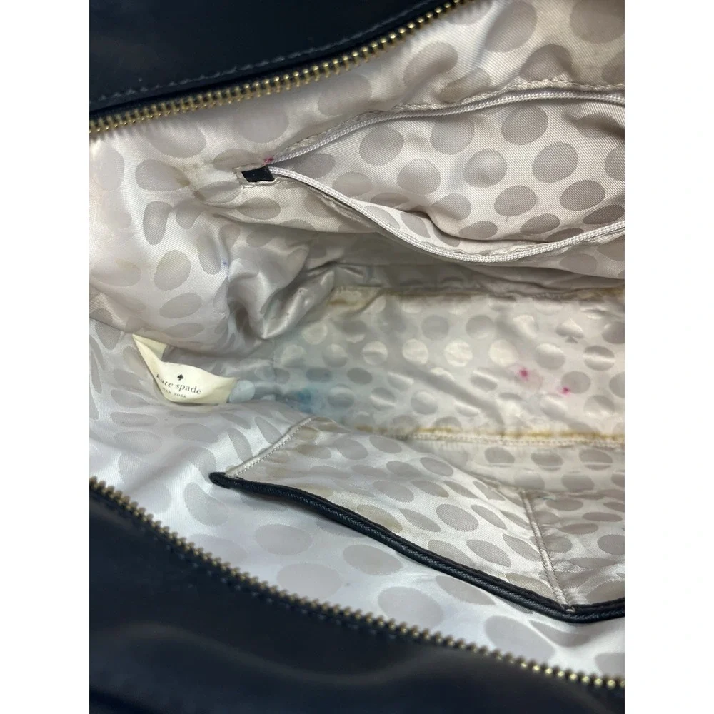 Kate Spade Hayden Tote Bag Black Leather - No Strap
